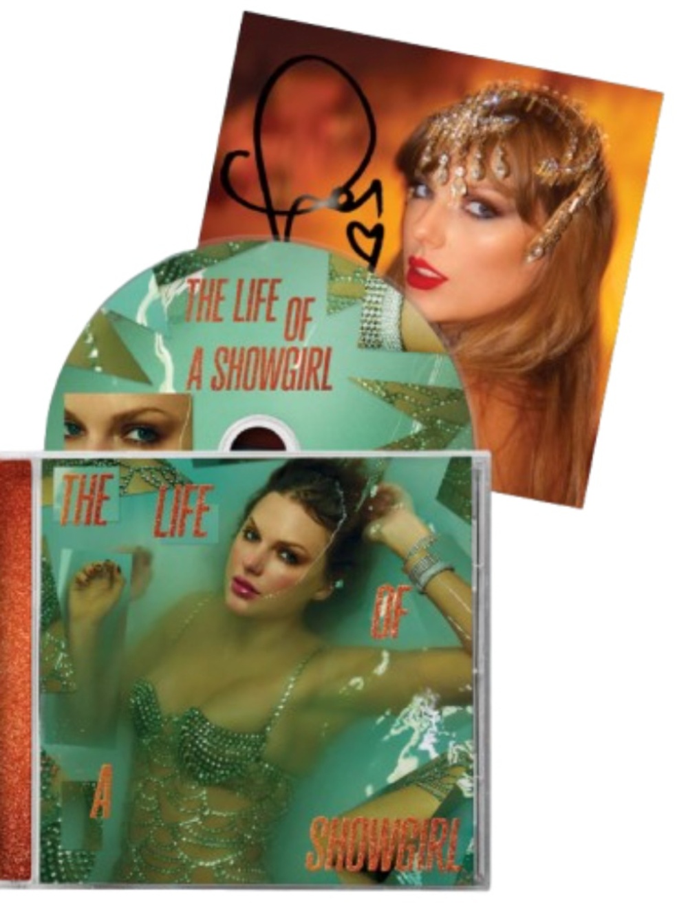 Unopened Signed Taylor Swift's The Life Of A Showgirl CD